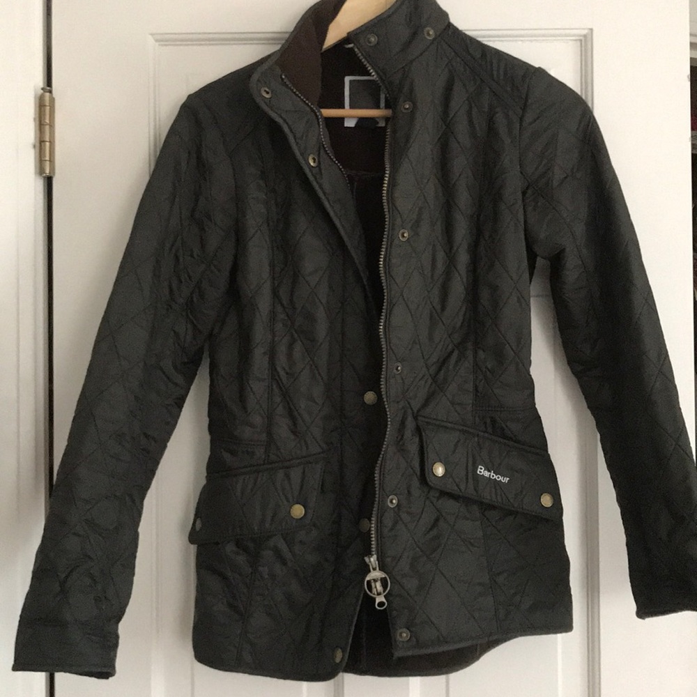 Free Shipping! Dark Green Barbour Quilted Jacket